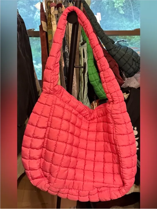 NWT Free People FP Movement Quilted Carryall Bag - bubblegum pink - One Size - Image 10