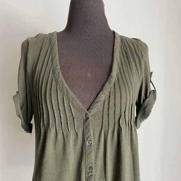 Old Navy sz S green  boho blouse‎ - Image 2