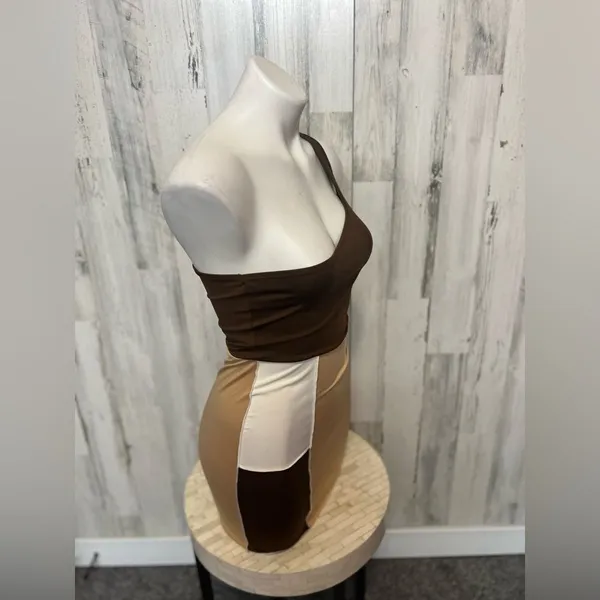 Brown mini dress size small Brown - Image 6