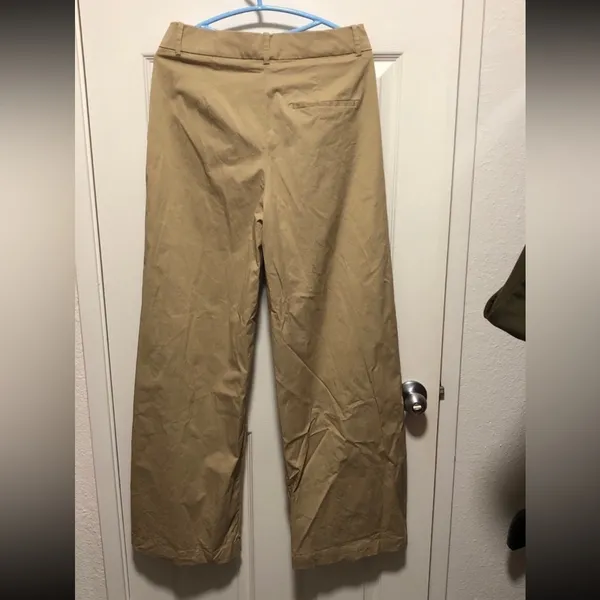 Mango Pleat detail cotton trousers size 6 - Image 7