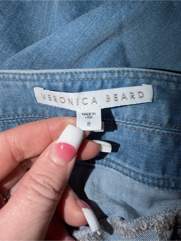 Veronica Beard Light Blue Flare Jeans - Image 4