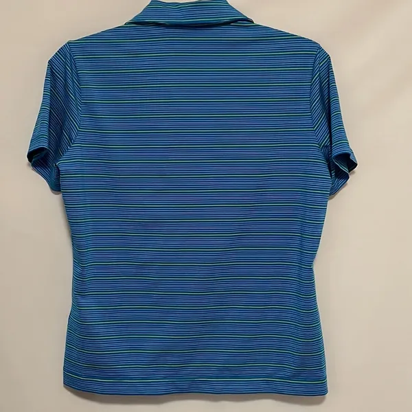 Nike golf striped collared polo style shirt - Image 5