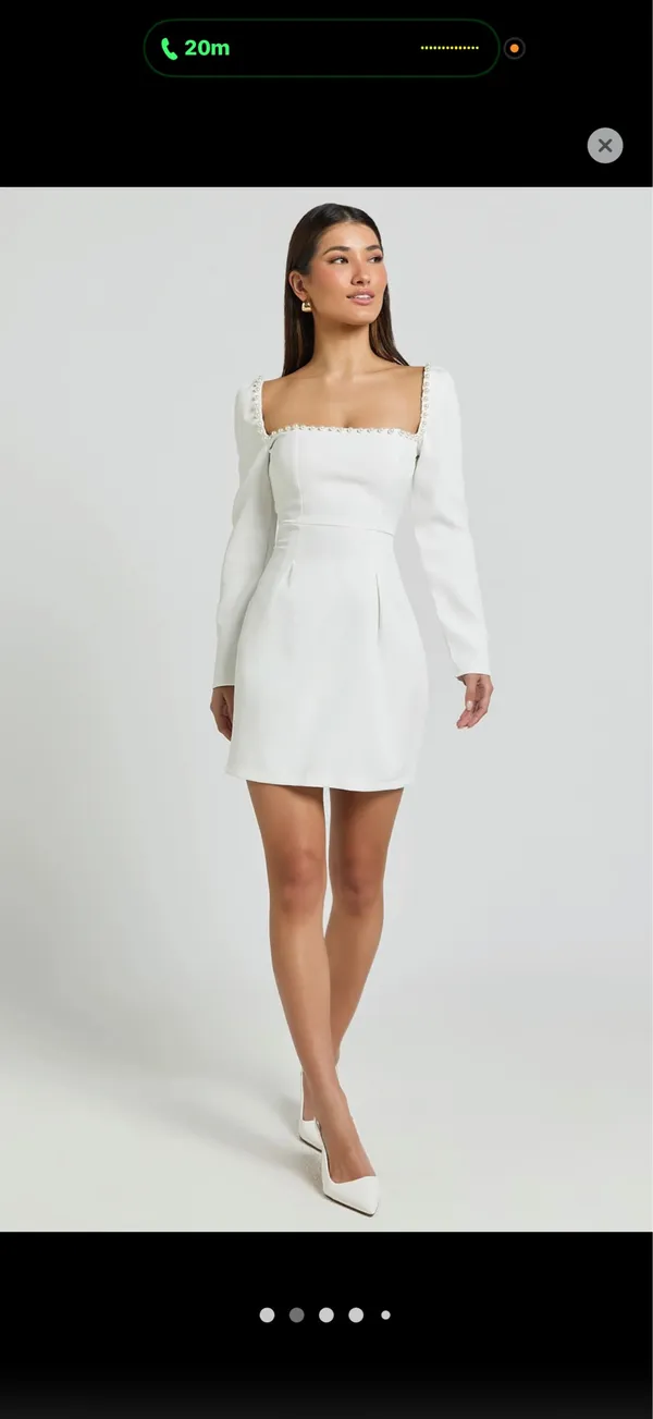 white pearl dress - Image 3