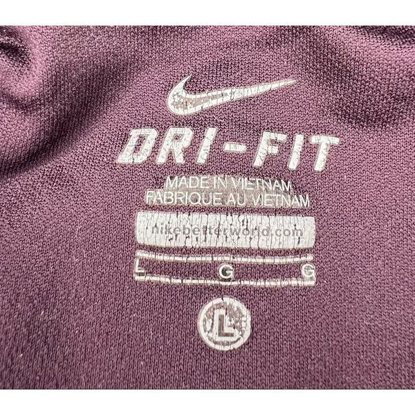 Nike Maroon And Orange Tie String Lightweight Athletic Running Shorts - Image 3