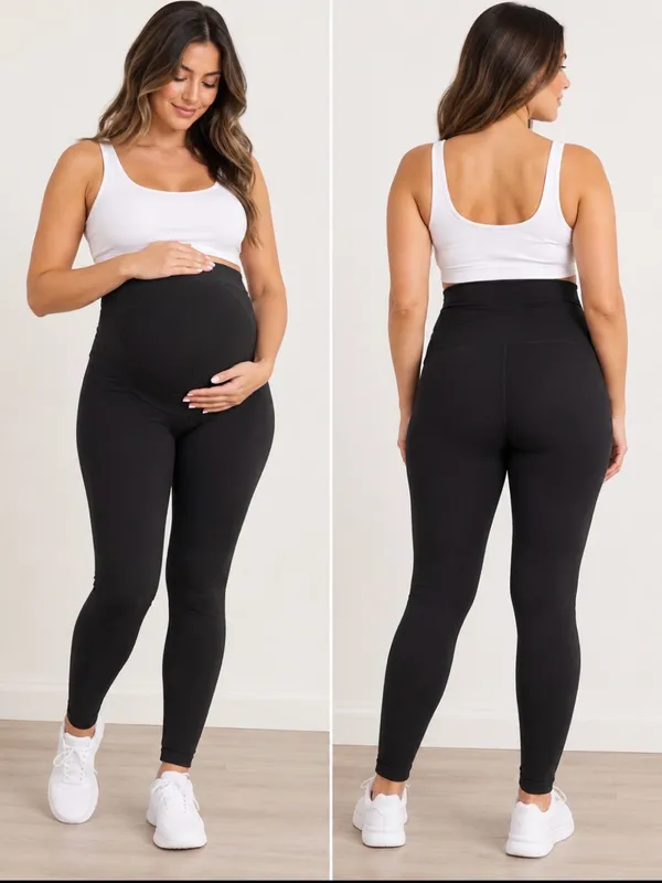 The Shapermint Essentials Embrace Maternity Belly Support Leggings - Image 2