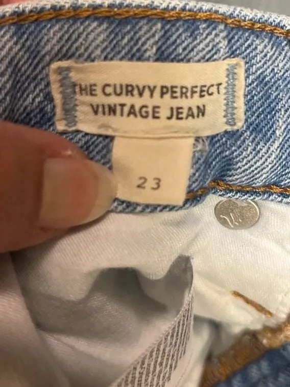 Madewell The Curvy Perfect Vintage Jean Light Wash Size 23 - Image 5