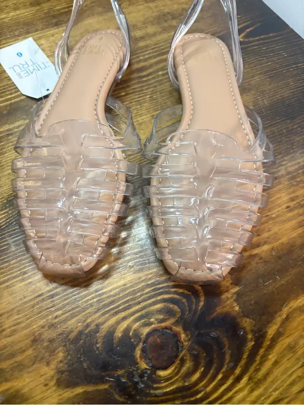 Time and tru clear jelly flats size 6 - Image 3