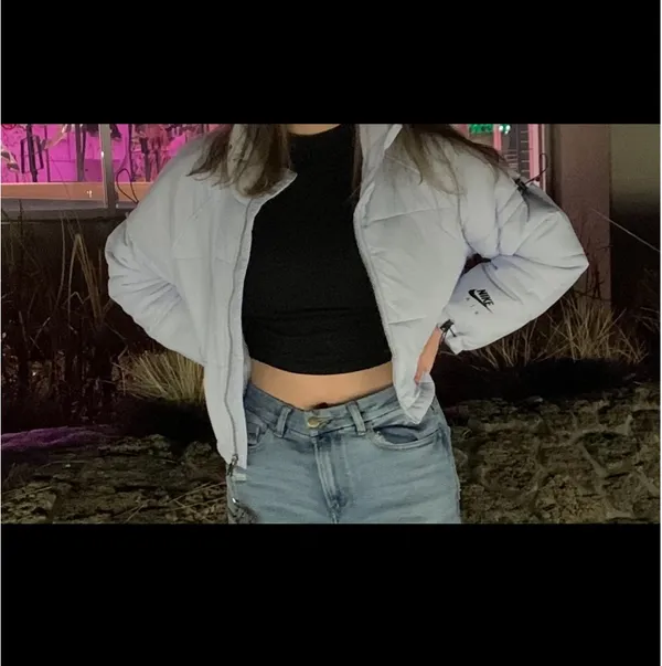 Cropped Nike Puffer Jacket - Image 2