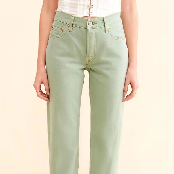Free People Levi's 501? '90s Jeans - Green - size 30 - Image 5