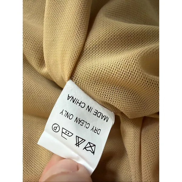 Miss Circle Sorrel Gold Ruched Chiffon Long Maxi Dress Formal Gown $250 M - Image 11