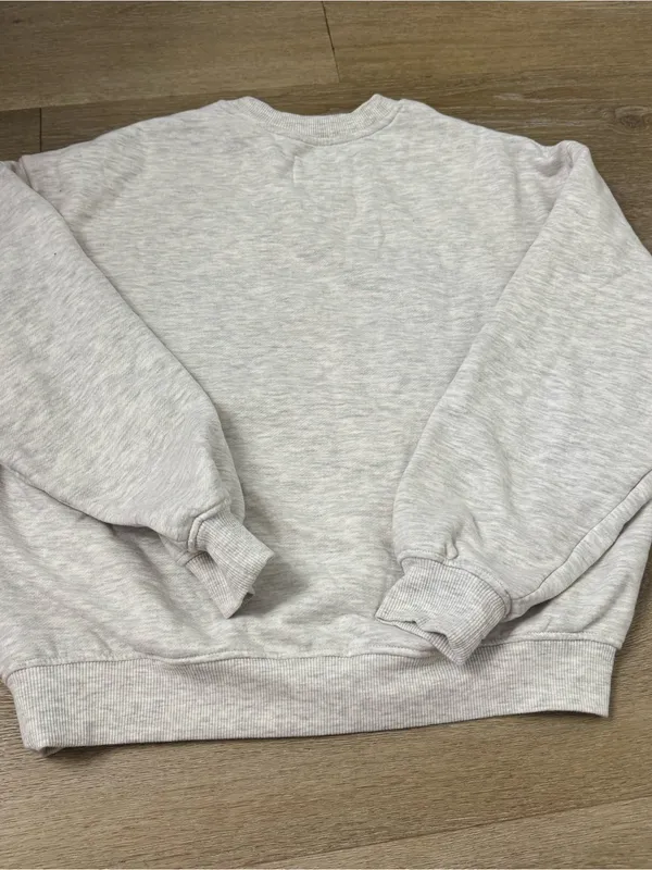 Lazy Sunday Light Gray NEW YORK Crewneck Sweatshirt with Navy Lettering - Image 6
