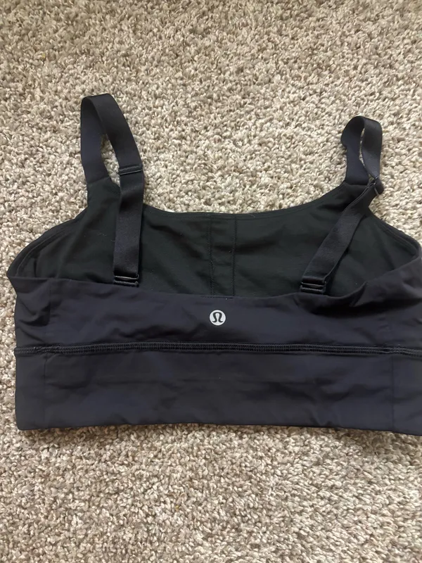 Lululemon adjustable strap black sports bra - Image 3