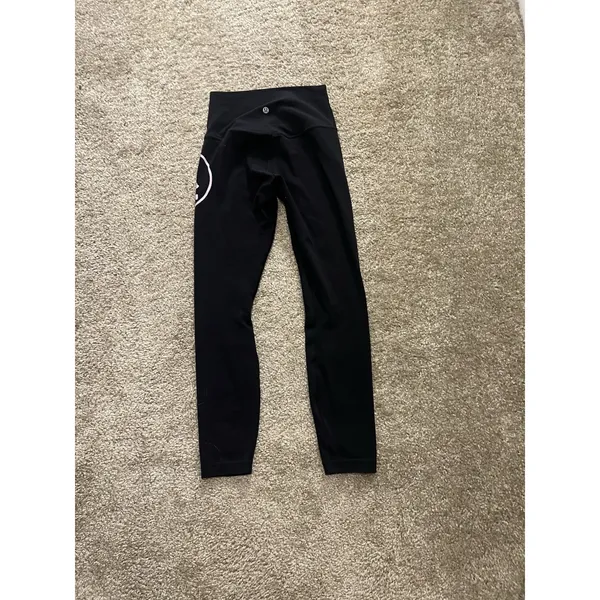 Lululemon Align High Rise Black Sz 4 Pant - 25" Skull Soul Cycle Retail $98 - Image 6