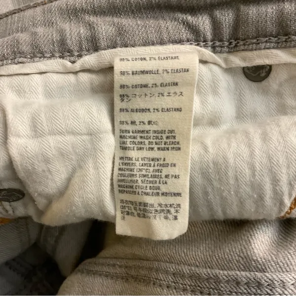 Abercrombie & Fitch Gray Perfect Stretch Denim Jean 4/27 Casual Classic Comfy - Image 8