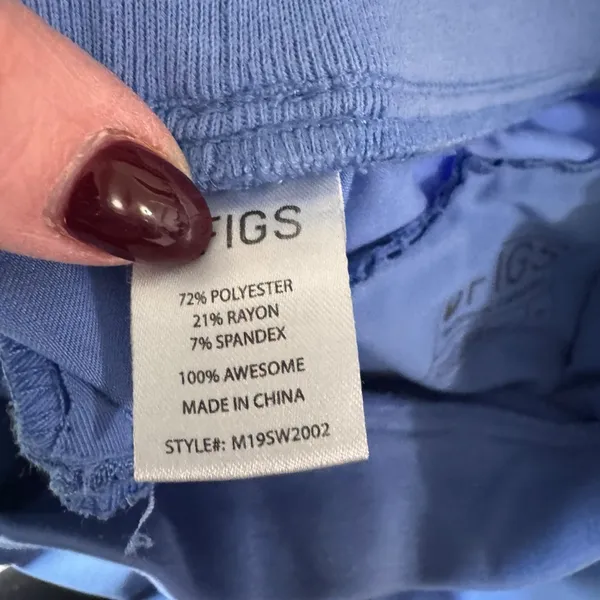 FIGS - Technical Collection Jogger Pants Light Blue Sz M - Image 8