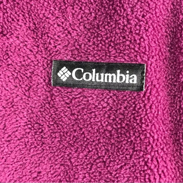 COLUMBIA Pile Fleece Jacket Women XL Purple Full Zip Gorpcore Outdoor Travel Y2K - Image 10