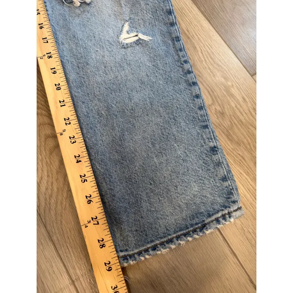 Aritizia Denim Forum The Joni High Rise Loose 29L 90s Grunge Organic Cotton 26 - Image 6