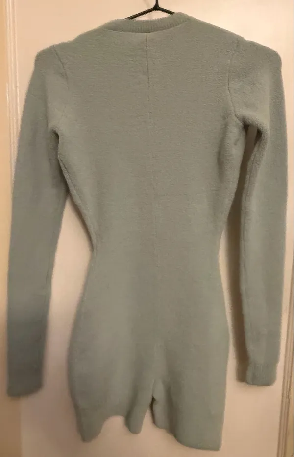 NWT SKIMS mint green cozy light onesie  - Image 4
