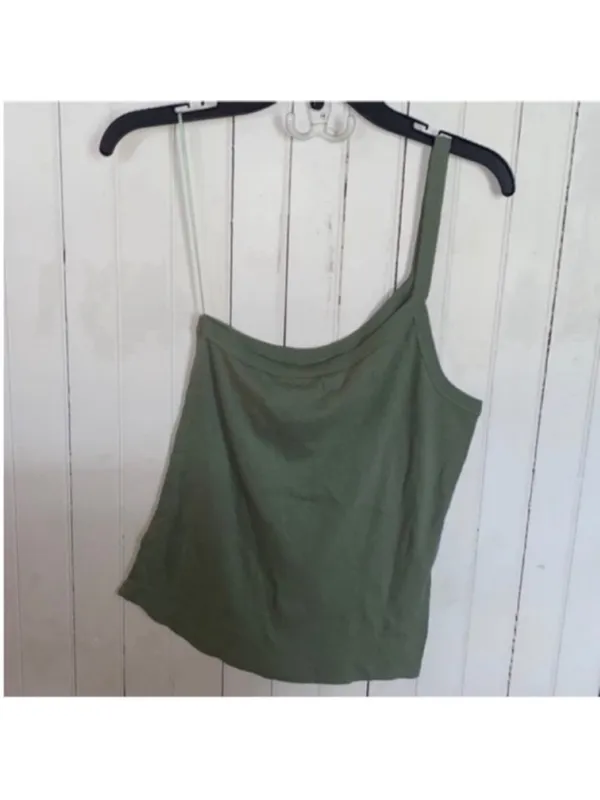 Free People One Way or Another Tank Olive Size L - Image 6