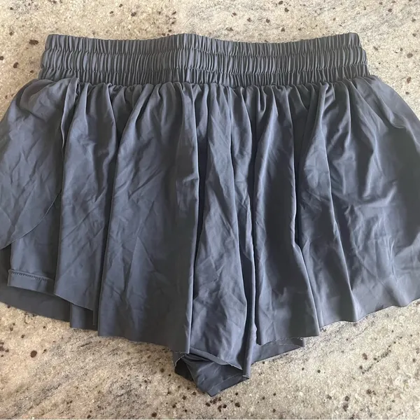 2-IN-1 FLOWY FITNESS SHORTS Deep blue grey - Image 5