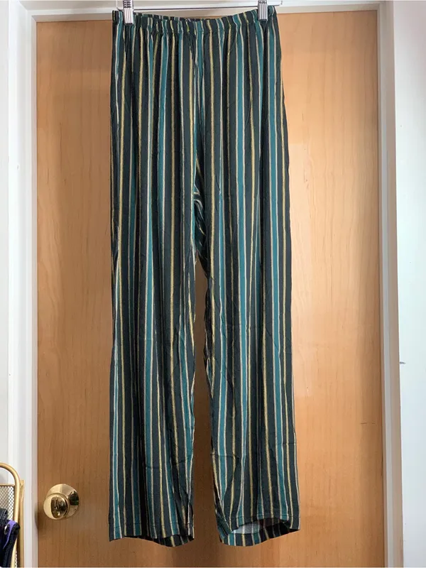 Brandy Melville Black Multi-Stripe Lightweight Pants Size-2 90’s Y2K - Image 4