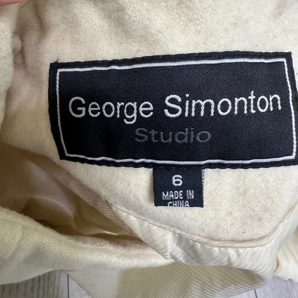 George Simonton vintage lambswool cream ivory preppy winter peacoat y2k 6‎ - Image 7