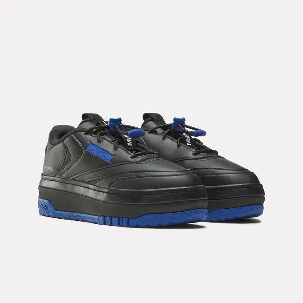 NEW Reebok Milk Club C Extra Vegan Womens Black Lifestyle Sneakers Shoes - Image 2