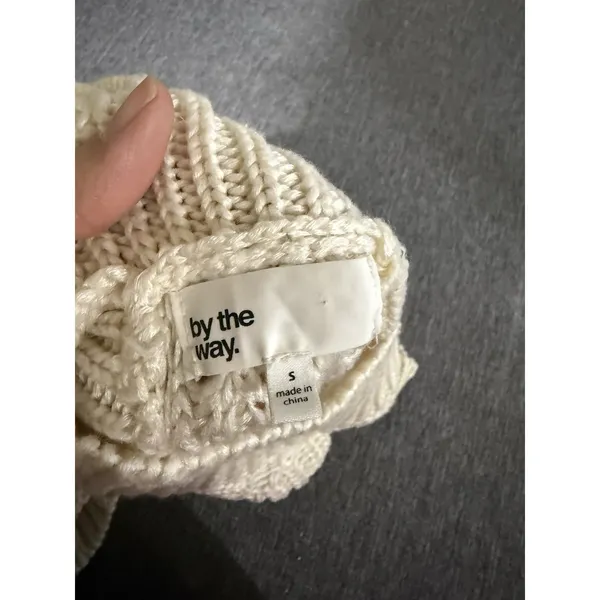 By The Way Women's Cream Knit Halter Cropped Top Sz S - Image 8