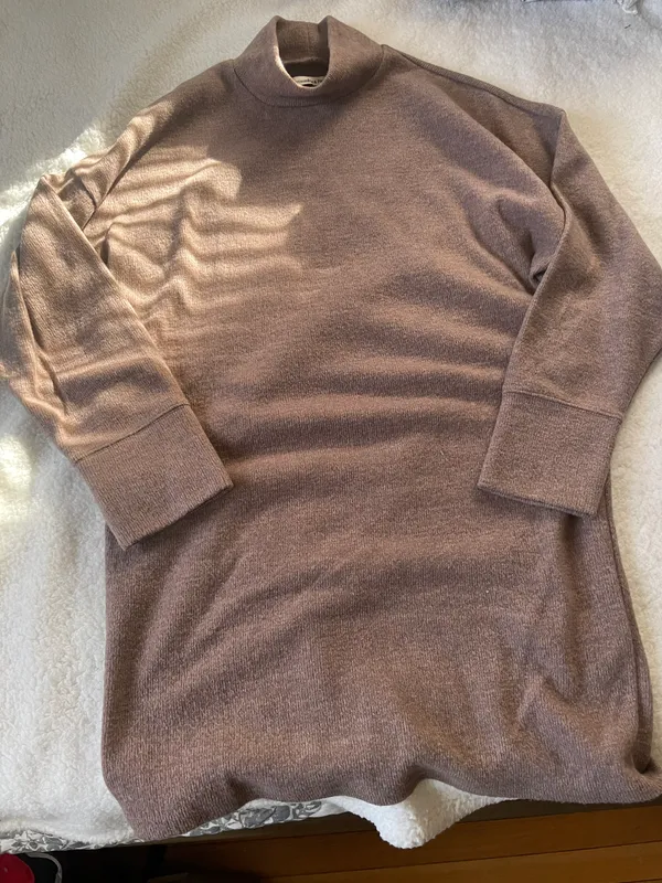 Abercrombie Exclusive Online Taupe Cozy Knit. Dress Mock Neck NWT XS - Image 8