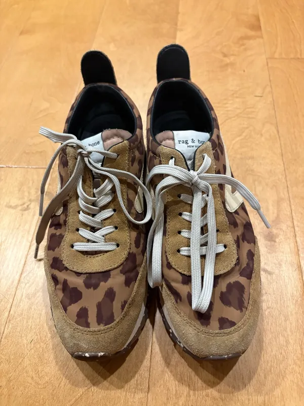 Rag & Bone Retro Runner sneakers shoes leopard sz 36.5 6/6.5 - Image 3