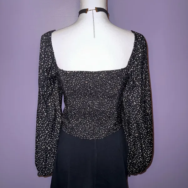 NEW A New Day Black and Tan Polka Dot Blouse - Image 7