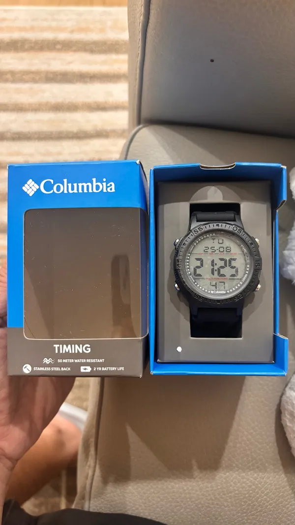 Columbia Exclusive Peak Patrol Quartz Digital Dial Black Strap Watch CSS14-001 - Image 5