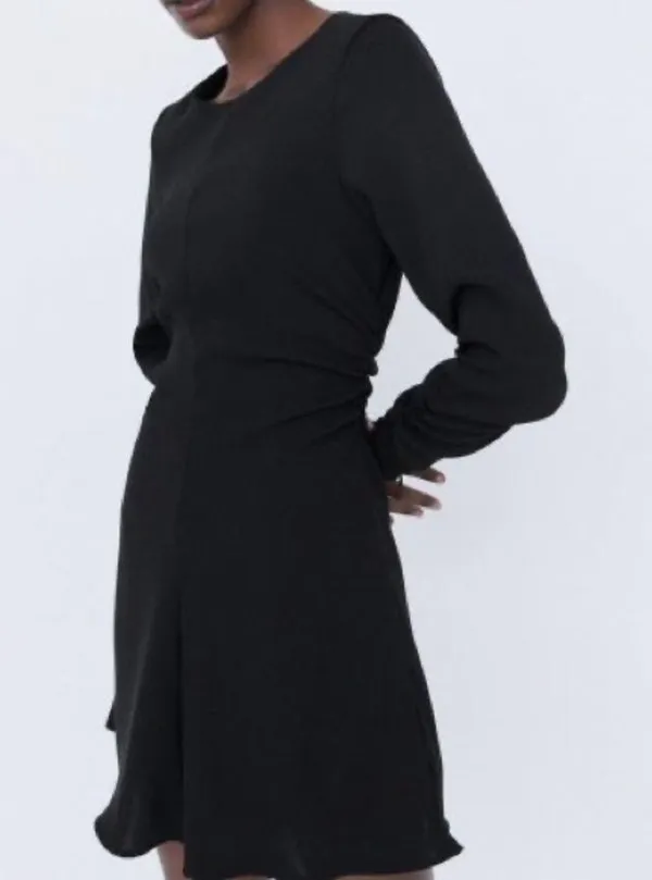 Zara mini dress with ruching - Image 4