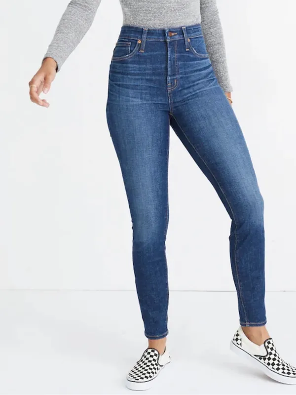Madewell Curvy High-Rise Skinny Jeans in Moreaux Wash Jeans Size 27 - Image 3