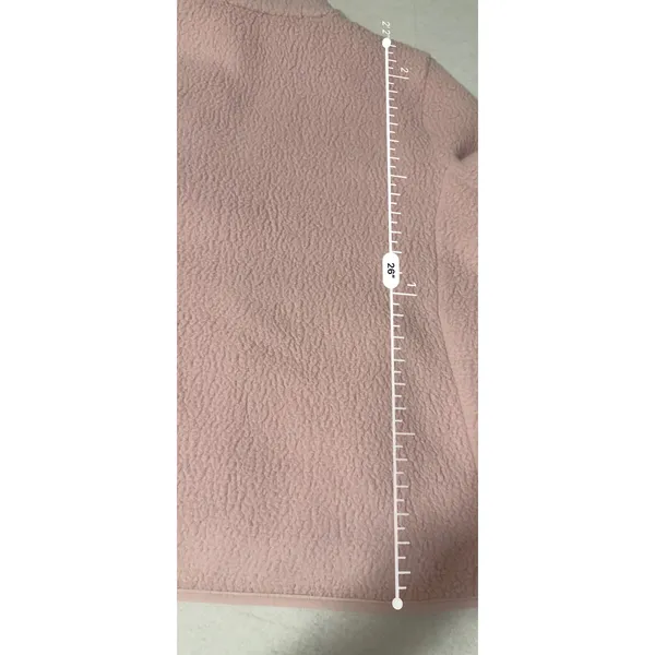 Talbots Petite Pink Sherpa Fleece Full Zip Jacket XL Petite Dusty Rose Pockets - Image 7