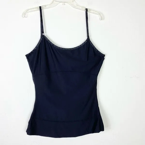 I am Yummie By Heather Thompson Black Lace Shapewear Tank Top Camisole Size XL - Image 2