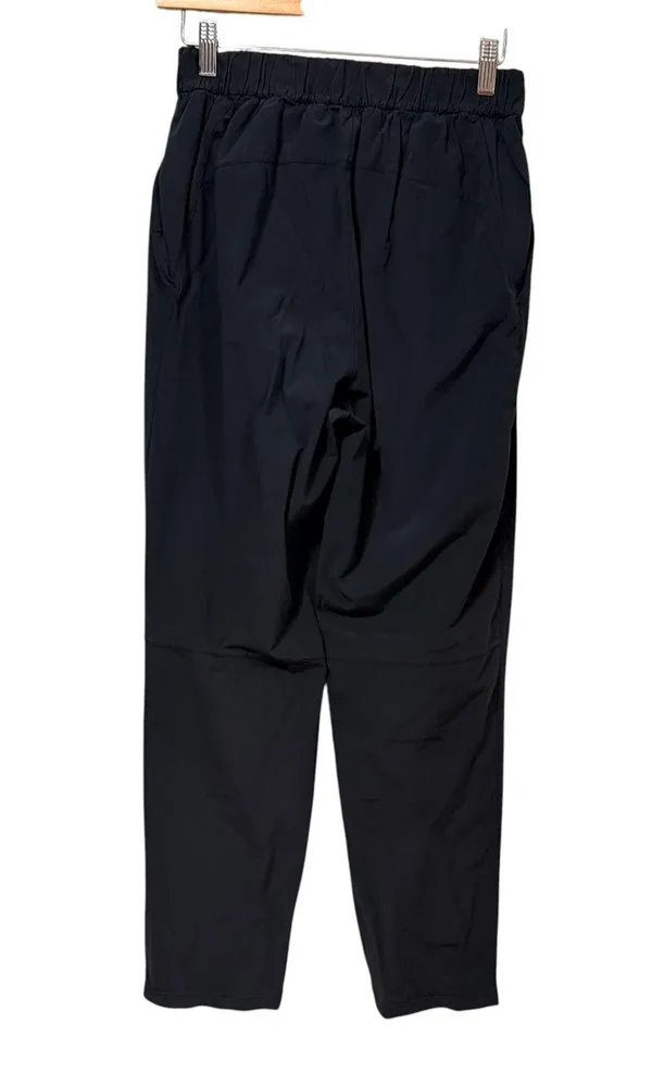 Lululemon Keep Moving Pant 7/8 High Rise Black W5CUYS Size 6 Pleated Tapered - Image 2