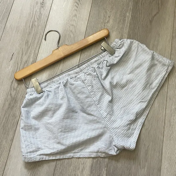 Brandy Melville Shorts striped boxer womens Blue White (one size) coquette sleep - Image 4