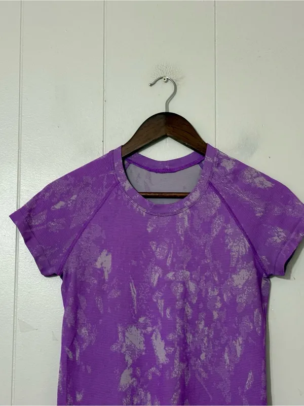 Lululemon Swiftly Tech Short Sleeve 2.0 Shadow Bloom Lilac Purple Running Shirt6 - Image 3