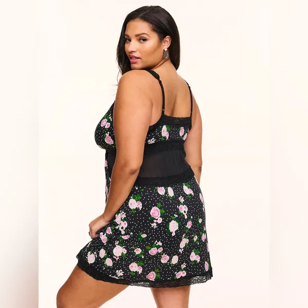 Adore Me New Floral‎ Lace Trim Sleepwear - Image 2