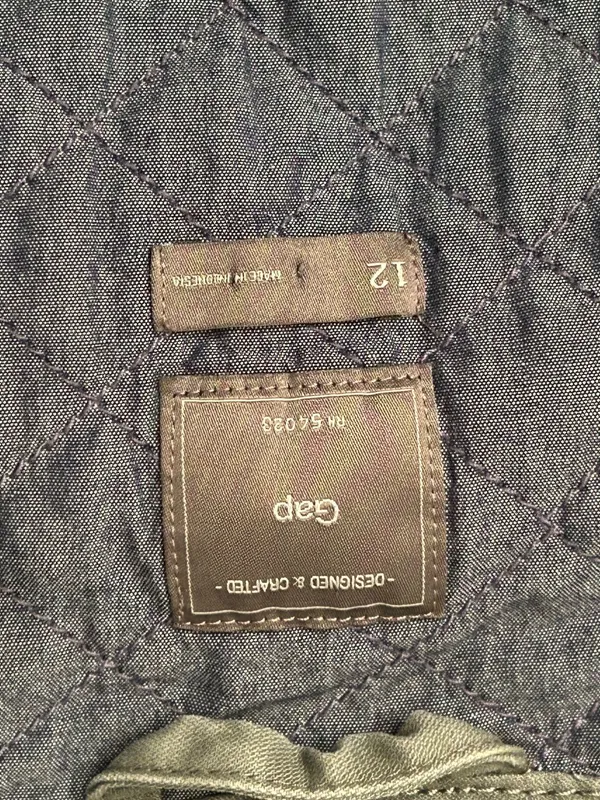 Women’s Gap quilted Canvas Moto Jacket Size 12 - Image 13