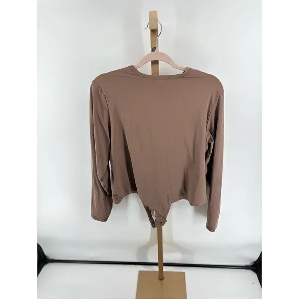 SKIMS Fits Everybody Long Sleeve Bodysuit Umber 4X NWT - Image 8