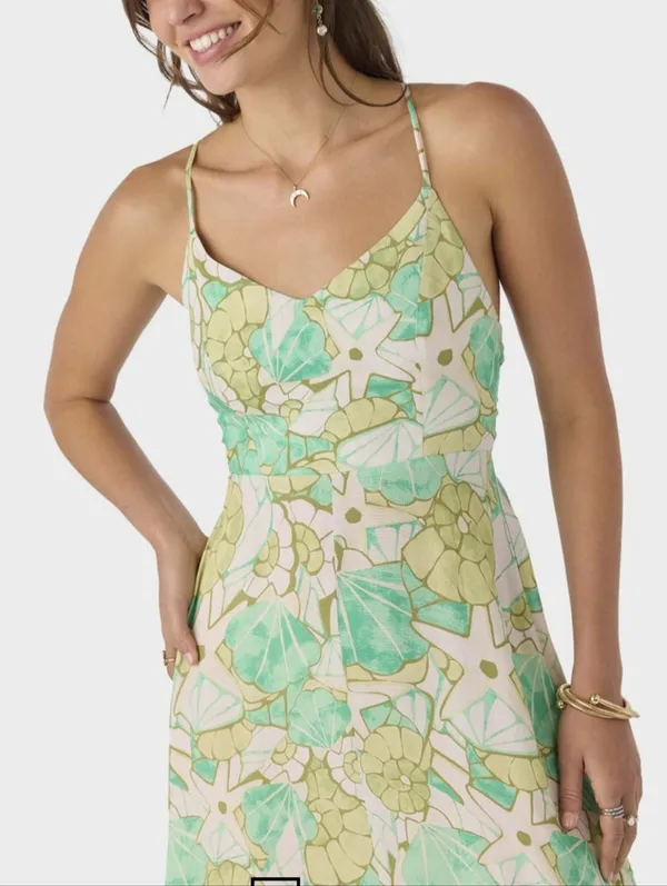 O'Neill Leona Tie-Back Sleeveless Midi Dress L - Image 3