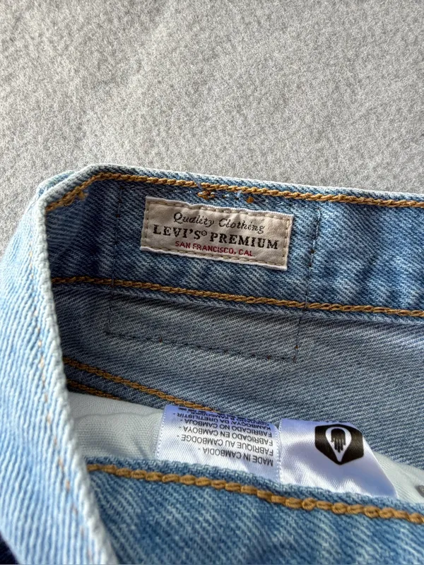 Levis Women's 501 Quiet Riot Hi Rise Shorts Size 31 #260187 - Image 4