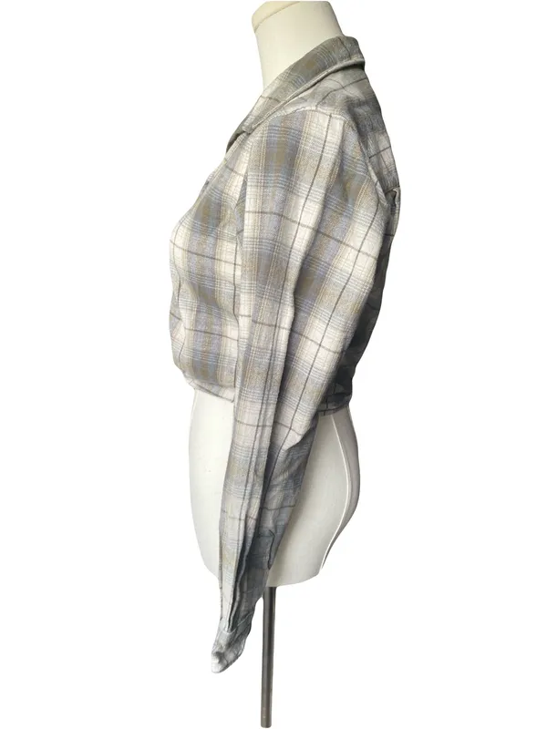 Harley-Davidson Plaid Tie-Front Flannel Shirt - Image 3