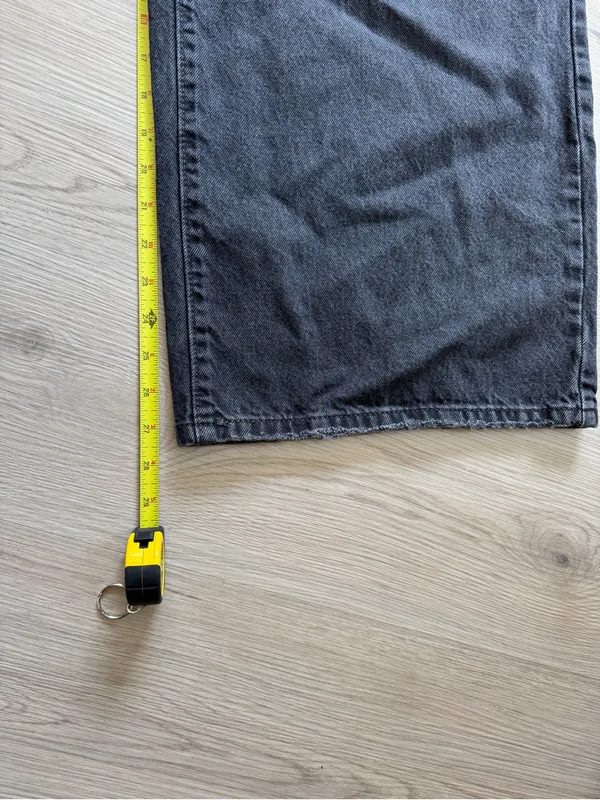 Levi's Black Wide-Leg High-Rise Jeans Vintage Baggy Minimalist Style - Image 6