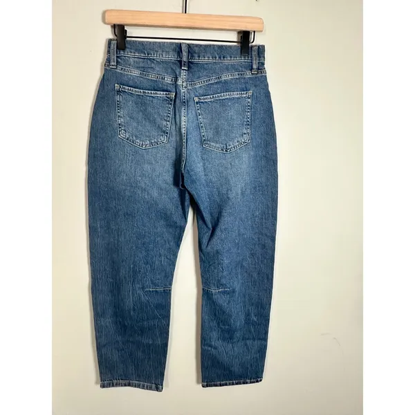 Banana Republic Darted Barrel Mid Rise Ankle‎ Jean Medium Wash 26/2 S/804434-03 - Image 5
