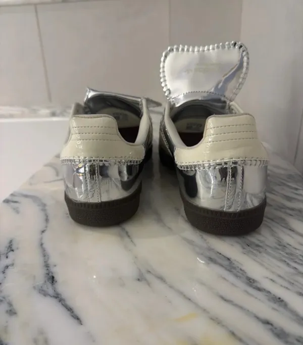 adidas Samba x Wales Bonner Low Silver Metallic - Image 7