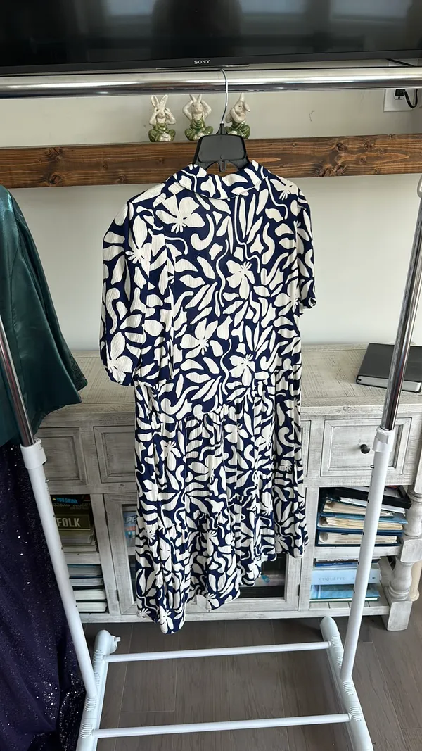 Oak & Trellis Dress Blue Size XL - Image 3