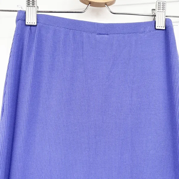Skims Womens‎ Soft Lounge Ribbed Long Skirt Tanzanite Purple Maxi Size XS - Image 7
